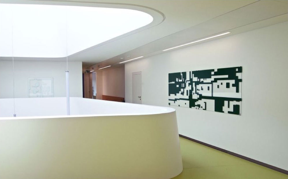 Kartographien / Cartographies<br>2011, 23 Hinterglasbilder, verschiedene Formate; NÖ Haus Krems|
2011, 23 reverse glass paintings, different formats; NÖ Haus Krems, Austria
