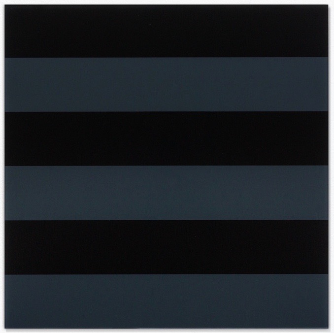 Grau-schwarz / Grey-black<br>2003, Hinterglasmalerei / reverse glass painting, 75x75cm
