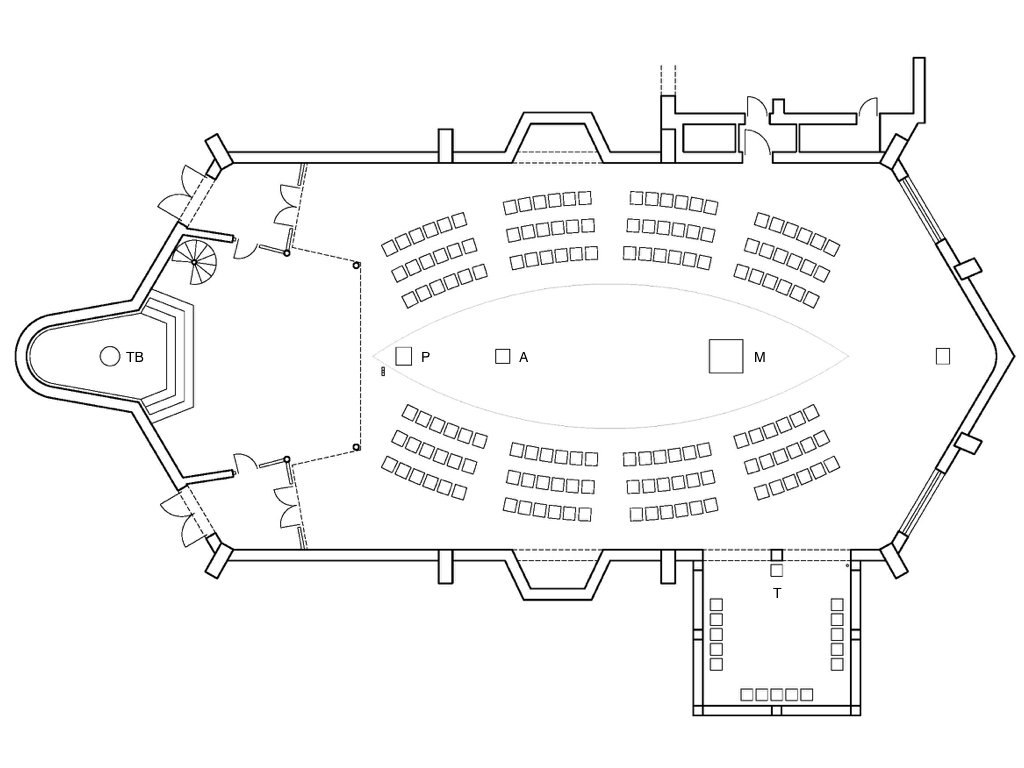 BONN, St. Franziskus, Karl Band, 1960. Neugestaltung des Innenraums, 2000: architektonische und raumliturgische Konzeption Dieter Baumewerd, künstlerische Neugestaltung Leo Zogmayer