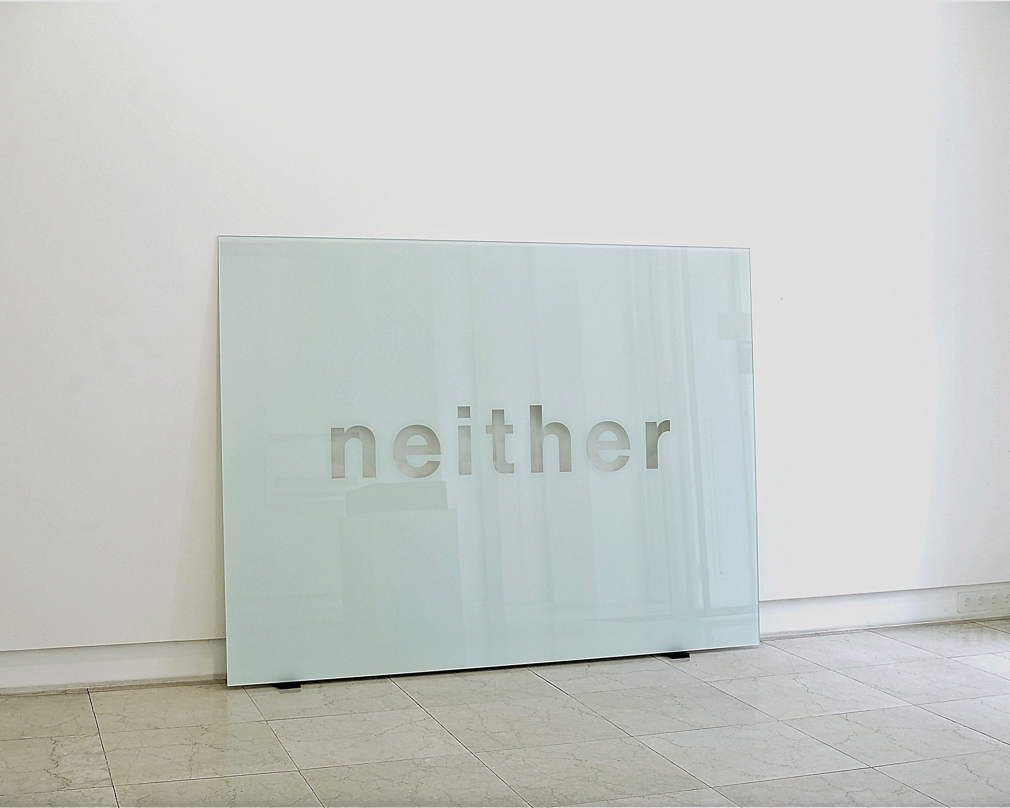 Neither, 2005, Hinterglasmalerei / reverse glass painting, 150x200cm